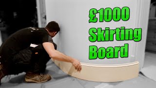 Perfect Curved Skirting Boards  No hacks  Just Quality [upl. by Neron]