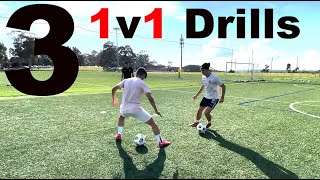 3 Drills To Improve 1v1 Change of Direction Body Feints amp Conditioning  Joner Football [upl. by Amathiste332]