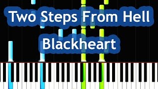 Two Steps From Hell  Blackheart SkyWorld Piano Tutorial [upl. by Nylatsirhc]