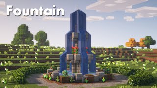 Minecraft  How to build a Fountain [upl. by Nanda]