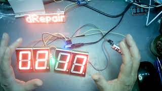 D1 Mini ESP8266 WiFi based NTP LED Clock with TPIC6B595 amp MAX7219 amp NEOPixel [upl. by Ynohtnanhoj83]