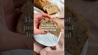 Perfectly moist banana bread shorts recipe baking food [upl. by Lorry]