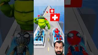 Gta vs Latest Upgraded Red Spidey And Block Spider Lying On Hospital Bed video gta gta5 gtaworld [upl. by Rufford341]