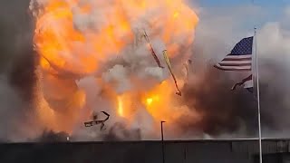 Explosion at industrial play in Frederick MO caught on camera Oct 30 2024 [upl. by Acira49]