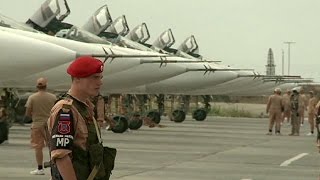 Syrie  la base militaire russe de Lattaquié un quotcentre de réconciliationquot [upl. by Laurice]