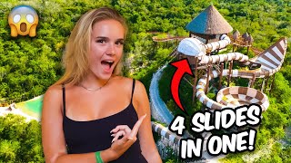 Riding The World’s Biggest Water Slide In The Jungle [upl. by Fullerton162]