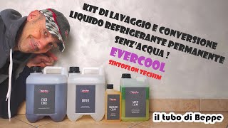 Kit conversione a refrigerante senzacqua Evercool car auto engine SINTOFLON [upl. by Oisangi]