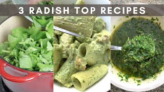 Recipes with Radish Greens  3 Easy Radish Top Recipes youll love [upl. by Eladal]