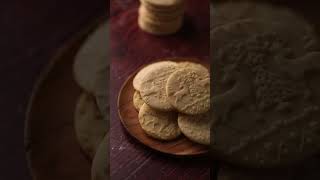 Easy embossed Rolling Pin Shortbread Cookie recipe  Recipe link in description [upl. by Nywra537]