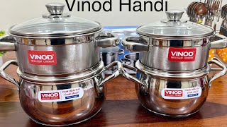 🤠COMPARISON Vinod Handi Set Vs Vinod Saucepot Set  Best option for Biryani  Healthy Steel Review [upl. by Diarmid54]