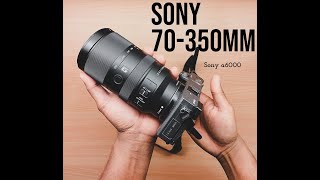 Sony 70350mm F4563 G OSS Unboxing  sony lens for aps c camera [upl. by Adekam]