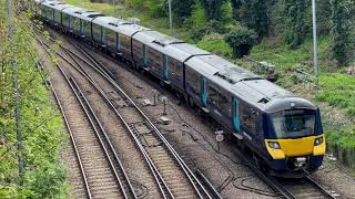 Trains Southeastern Class 707 City Beam amp Thameslink Class 700 at Dartford Kent [upl. by Yearwood925]