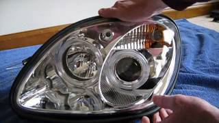 PART 2 Mercedes R170 SLK230 Facelift Halo Projector Headlights Install [upl. by Aehc669]