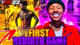 Played My FIRST GAME With My REBIRTH BUILD On NBA 2K22 BEST BUILD 2K22 [upl. by Hung]