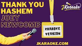 jKaraoke  Thank You Hashem  Karaoke Version  Joey Newcomb [upl. by Ori]