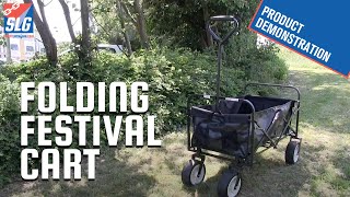 Festival MultiPurpose Folding Cart  SafetyLiftinGear [upl. by Eleirbag991]