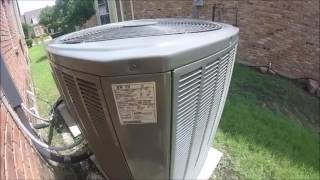 Dual Zone 2011 Trane XR15 Central Air Conditioners Running [upl. by Safko]