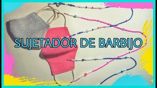 DIY  COMO HACER SUJETADOR PARA BARBIJOS O TAPABOCA 7 HOLDERS DE HILO ENCERADO [upl. by Pell]