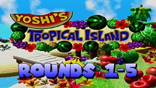 Mario Party  Yoshis Tropical Island Rounds 15 [upl. by Annoyek]