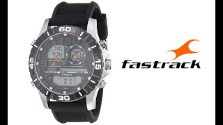 Fastrack  AnalogDigital Mens Watch  NM38035SP03  NL38035SP03 fastrack watches smartwatches [upl. by Dniren]