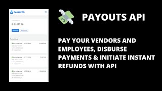 Payouts API  Send money to vendors partners employees amp more [upl. by Wallis]