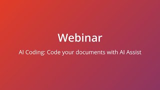 AI Coding Code your documents with AI Assist [upl. by Ayatnohs]