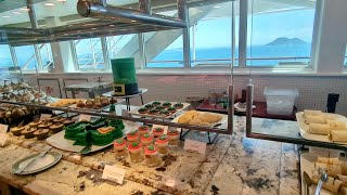 Regent Seven Seas LA VERANDA Buffet Restaurant Tour at Lunch Time March 2024 [upl. by Nylasor381]