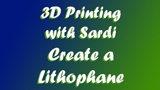 3D Printing  Create a Lithophane with Blender and a 3D Printer [upl. by Abe]