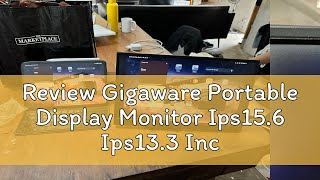 Review Gigaware Portable Display Monitor Ips156 Ips133 Inch Notebook Expansion Secondary Screen [upl. by Alonzo]