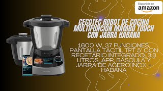 Cecotec Robot de Cocina Multifunción Mambo Touch con Jarra Habana 1600 W 37 Funciones Pantalla [upl. by Ailaza]