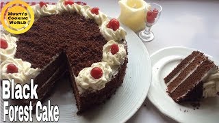 চুলায় তৈরি ব্ল্যাক ফরেস্ট কেক ॥ Black Forest Cake Recipe Without Oven ॥How To Make Black Forest Cake [upl. by Bouzoun]