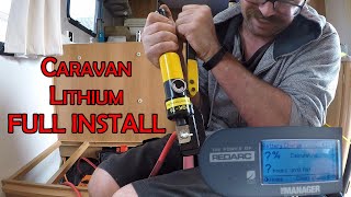 LITHIUM install  REDARC BMS 30  120X ITECH Caravan Lithium Install Jayco Caravan Upgrade [upl. by Shaine]