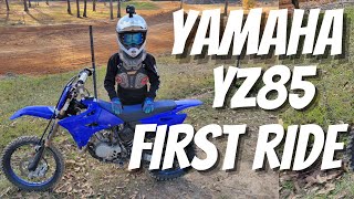 2021 Yamaha YZ85 first ride is it the best 85 [upl. by Seerdi]