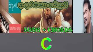 Adara Mage Jesuni Chords Rukantha Gunathilaka [upl. by Arhez]