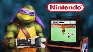 Can Donatello Beat Mike Tysons PunchOut With The Power Glove  TMNT Action Figure Diorama [upl. by Amara]