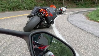 Chasing Two Fast Ducati Superbikes😈V4sp amp 1199 [upl. by Orv]