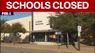 School Closings Dallas Fort Worth ISDs among North Texas districts closing Tuesday [upl. by Einalam824]