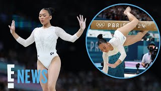 Gymnast Suni Lee Reveals WHY She amp Simone Biles Fell Off Balance Beam  2024 Olympics  E News [upl. by Marx]