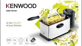 Kenwood Electric Deep Fryer for 2000WStainless Steel Lid With View Window 3LSliver DFM50000SS [upl. by Gnos]