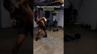 The Lead Overhand Left Punch🥊 Details in comments boxing mma fitness gym fighting motivation [upl. by Woolcott]