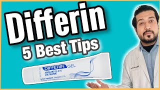 Differin Gel Adapalene 01 for Acne  5 TIPS You Must Know About Differin Gel ✅ [upl. by Hadnama]