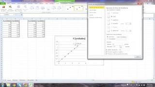 Linealizar una gráfica de tendencia lineal en excel [upl. by Nosremaj209]