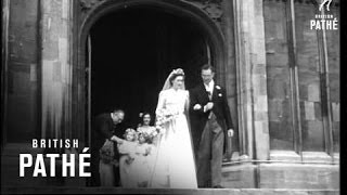 Wedding Of Daughter Of Sir Alan Lascelles The Kings Private Secretary AKA Society Wedding 1949 [upl. by Hsihsa]