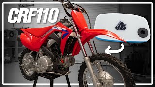 How To Change the Air Filter on a 2019 Honda CRF110F [upl. by Atlas]