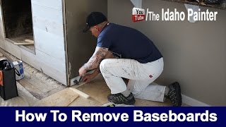 How To Remove Baseboards TIPS REMOVING SKIRTING [upl. by Pelmas]