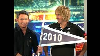 Collingwood 2010 pennant unfurled on Before the Game [upl. by Tedmann]