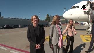 Italian and German presidents land at Bologna airport to attend memorial in Marzabotto [upl. by Margot]