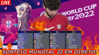 O SORTEIO DO MUNDIAL 2022 EM DIRETO [upl. by Macswan]