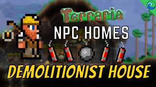 CUSTOM NPC HOME DEMOLITIONIST  Awesome Terraria Build Ideas  Terraria 14 Speedbuild [upl. by Audette141]