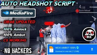 Free Fire Auto Headshot Config File🎯🌠 Macro Aimbot  No Recoil Regedit ‼️ Antiban VIP Script 👽 [upl. by Mimi]